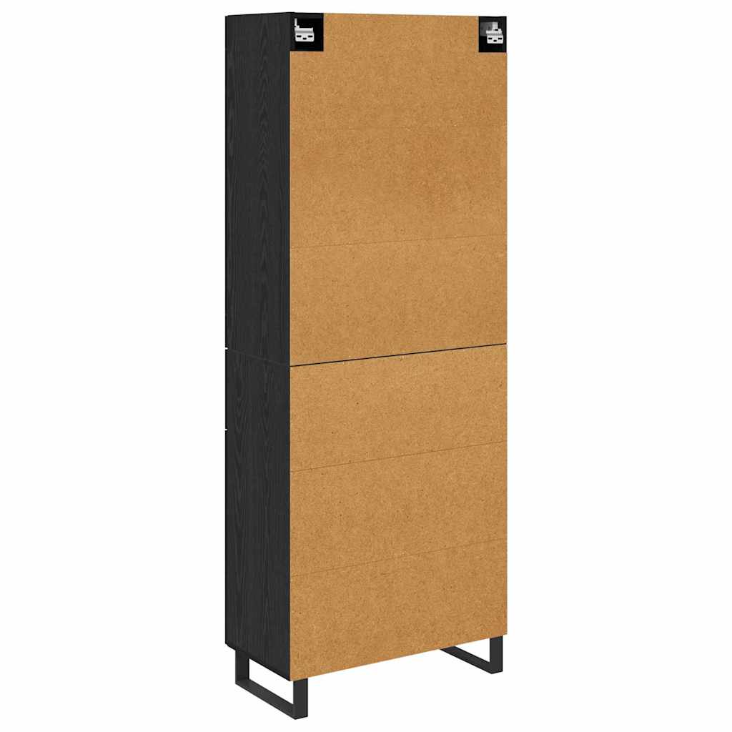 Highboard 2 stk. Sort eg 69,5 x 34 x 180 cm
