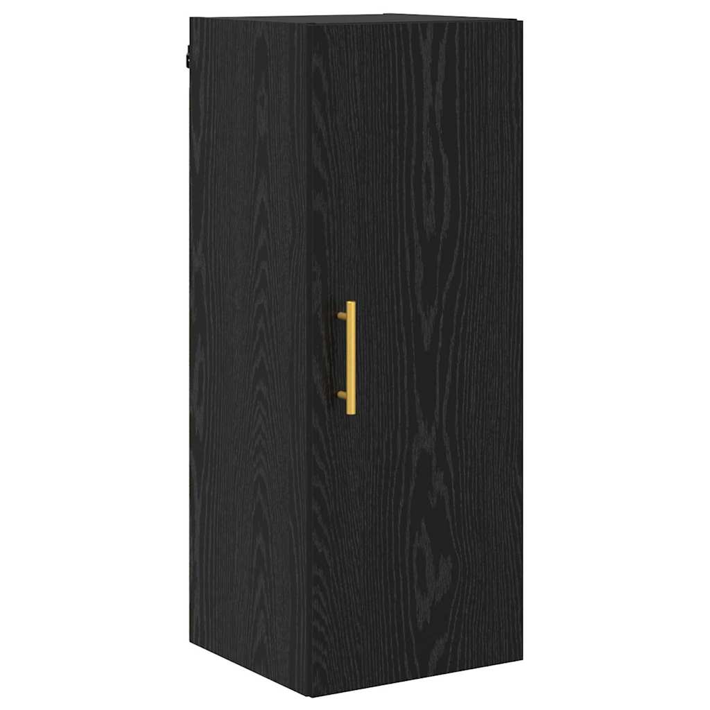 Highboard 2 pcs Sort eg Konstrueret træ