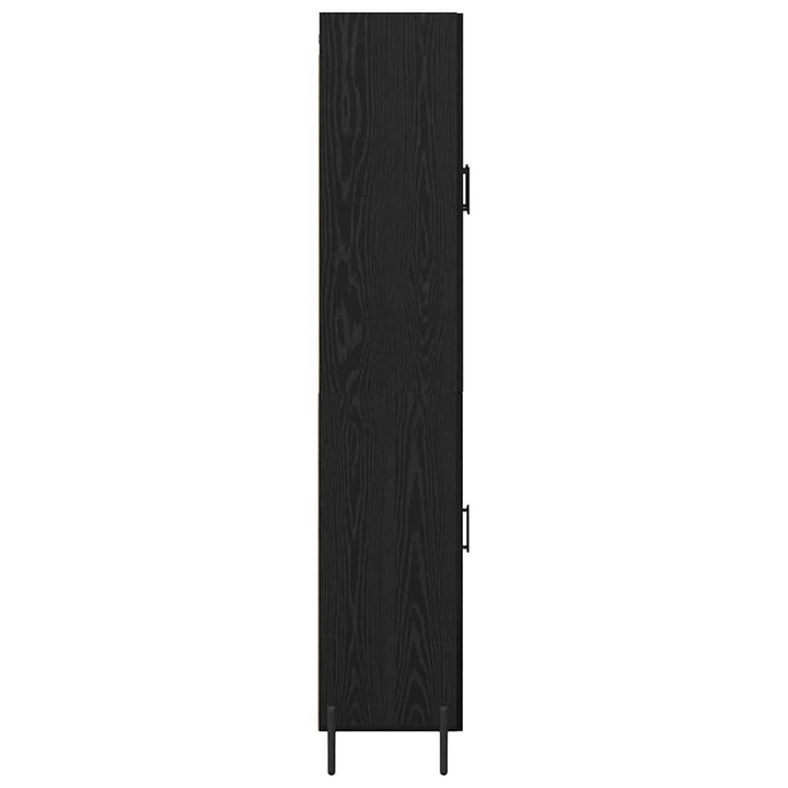 Highboard 2 stk. Sort eg 69,5 x 34 x 180 cm Konstrueret træ
