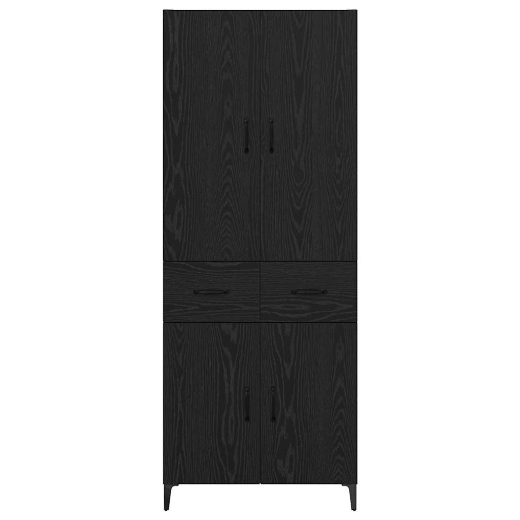 Highboard Sort eg 69,5 x 34 x 180 cm Konstrueret træ