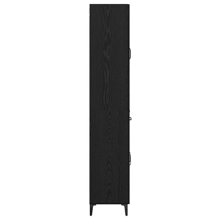Highboard Sort eg 69,5 x 34 x 180 cm Konstrueret træ