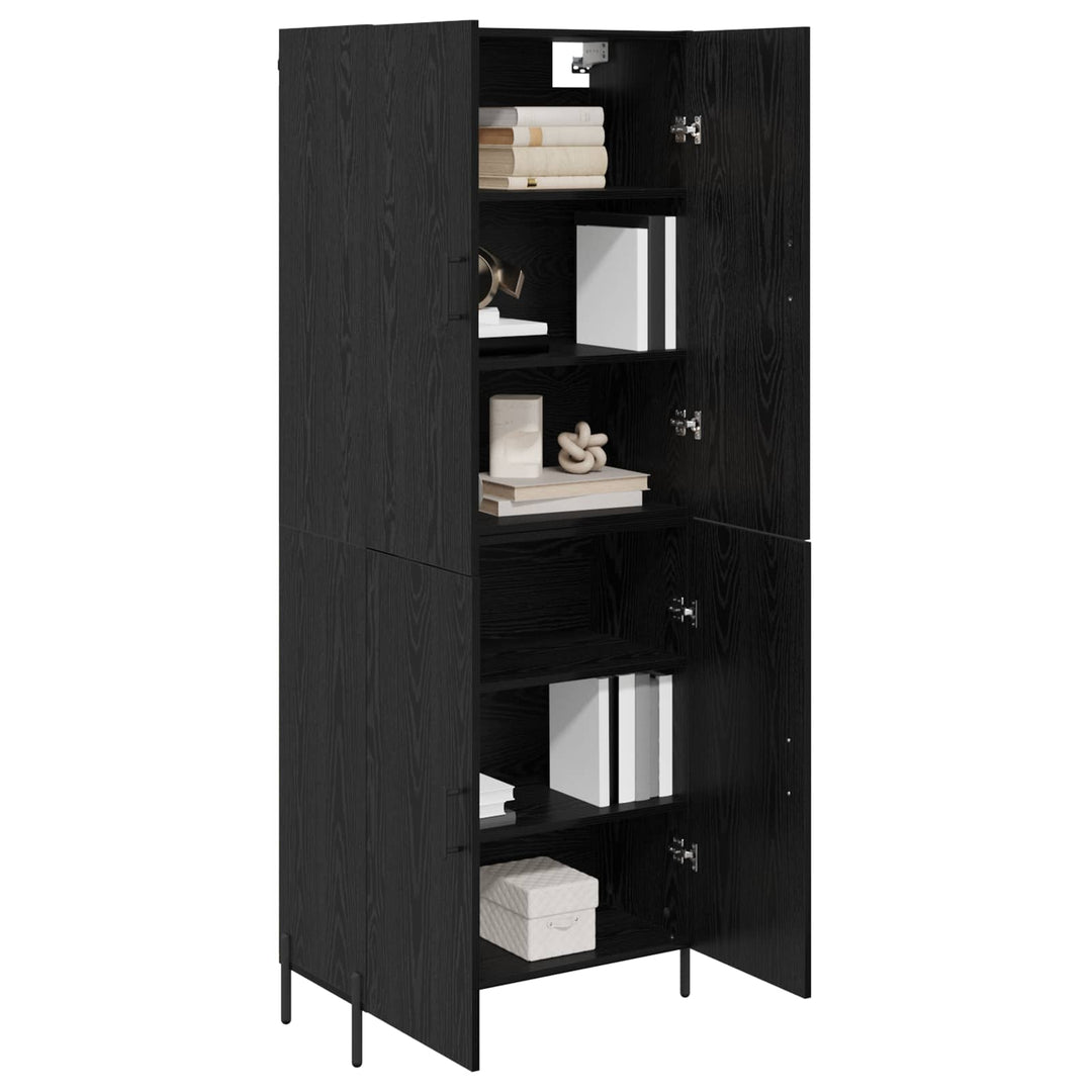 Highboard Sort eg 69,5 x 34 x 180 cm Konstrueret træ