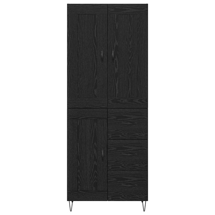 Highboard Sort eg 69,5 x 34 x 180 cm Konstrueret træ
