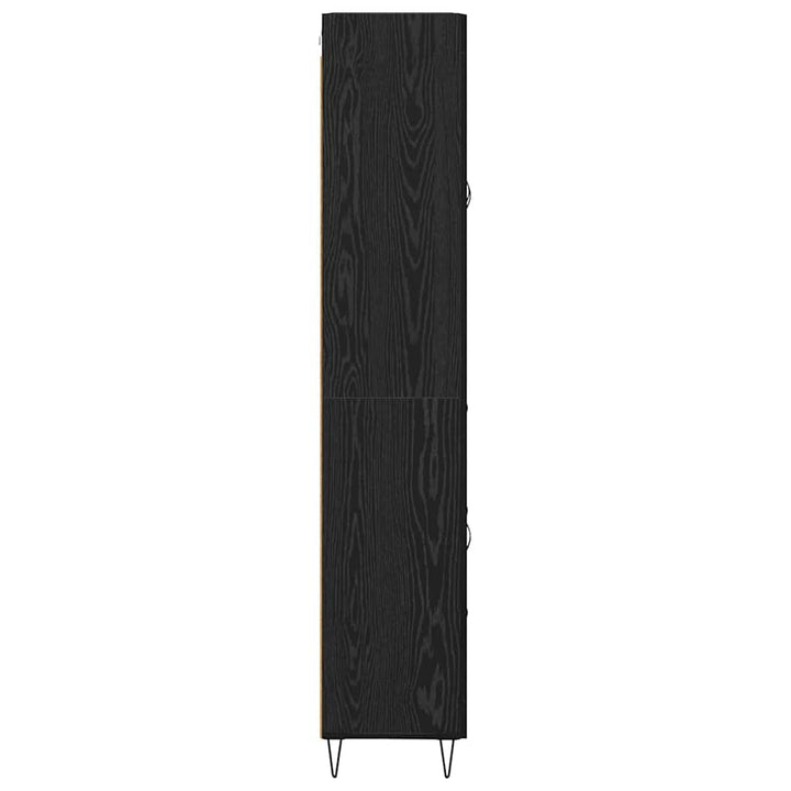 Highboard Sort eg 69,5 x 34 x 180 cm Konstrueret træ