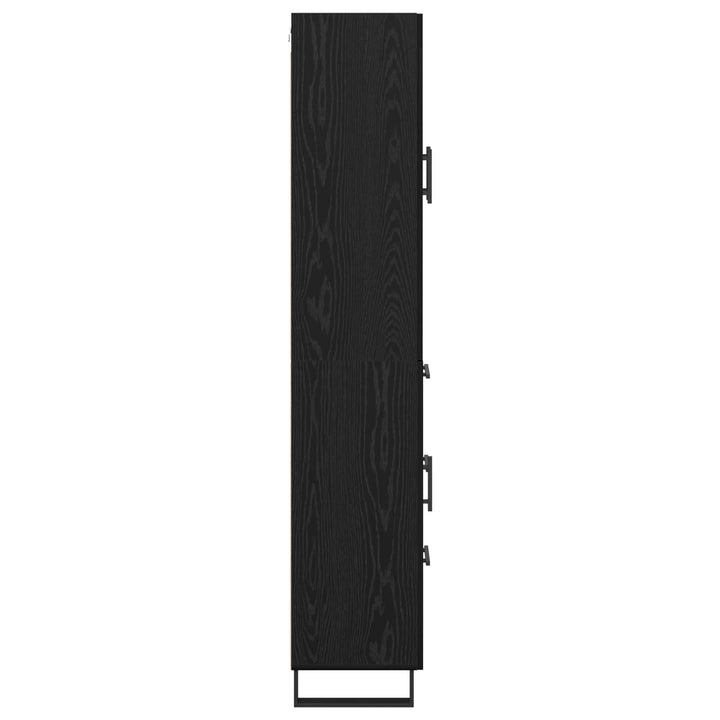 Highboard 2 stk. Sort eg 69,5 x 34 x 180 cm Konstrueret træ