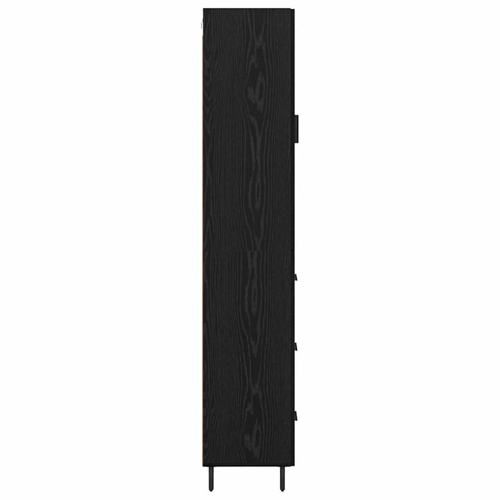 Highboard Sort eg 34,5 x 34 x 180 cm Konstrueret træ