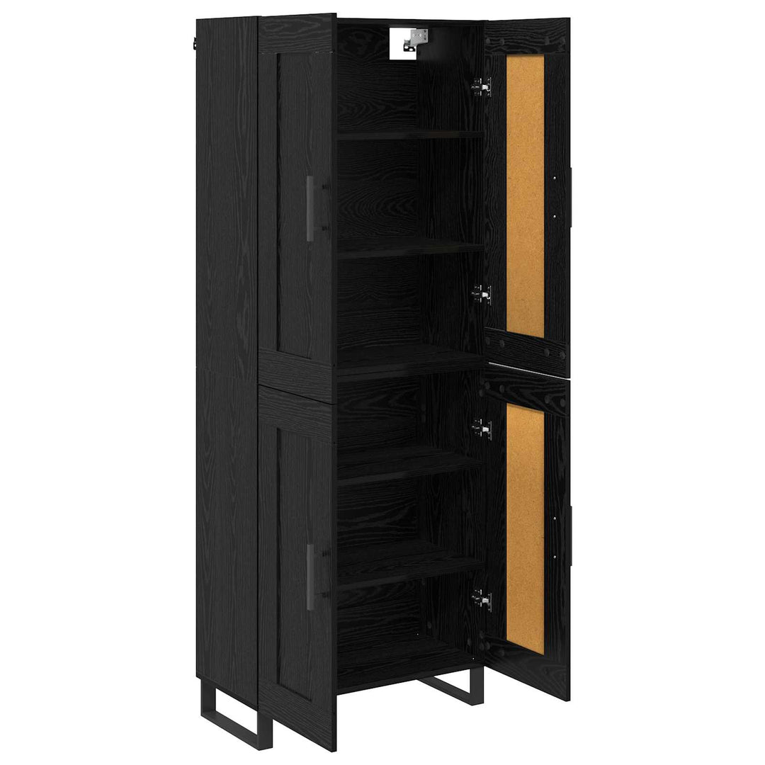 Highboard Sort eg 69,5 x 34 x 180 cm Konstrueret træ