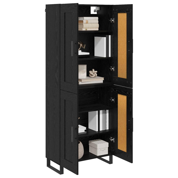 Highboard Sort eg 69,5 x 34 x 180 cm Konstrueret træ