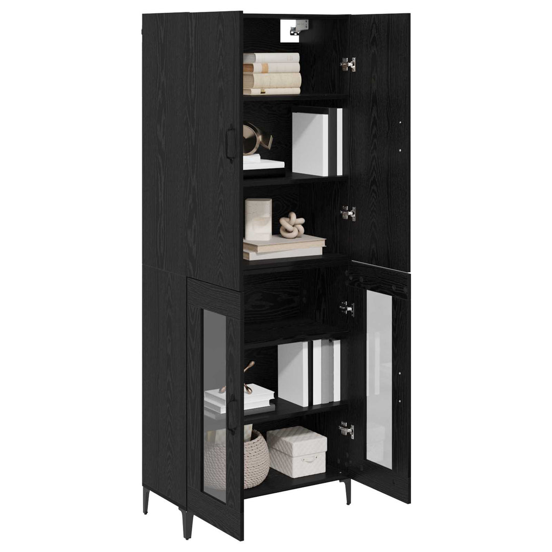 Highboard Sort eg 69,5 x 34 x 180 cm Konstrueret træ