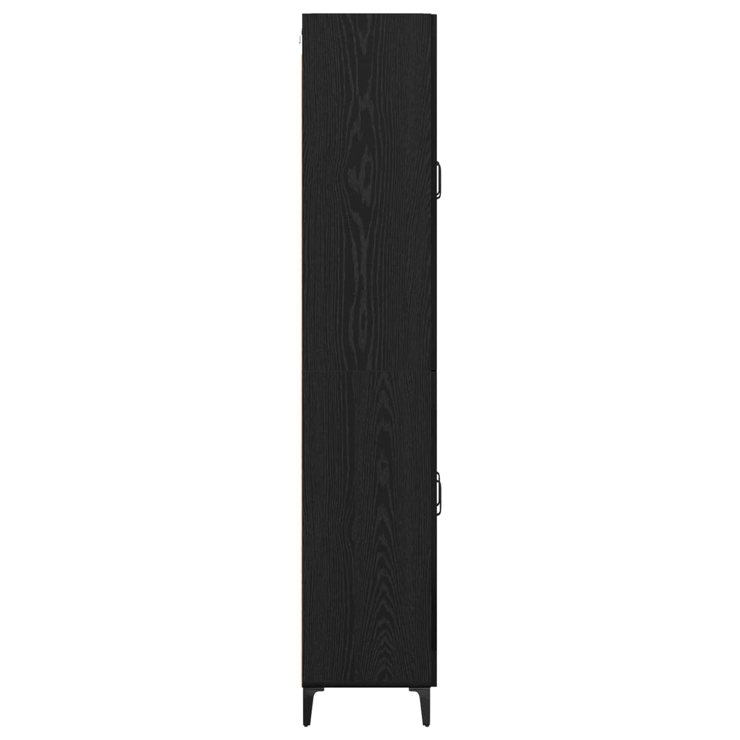 Highboard Sort eg 69,5 x 34 x 180 cm Konstrueret træ