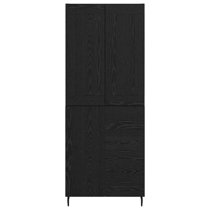 Highboard 2 stk. Sort eg 69,5 x 34 x 180 cm Konstrueret træ