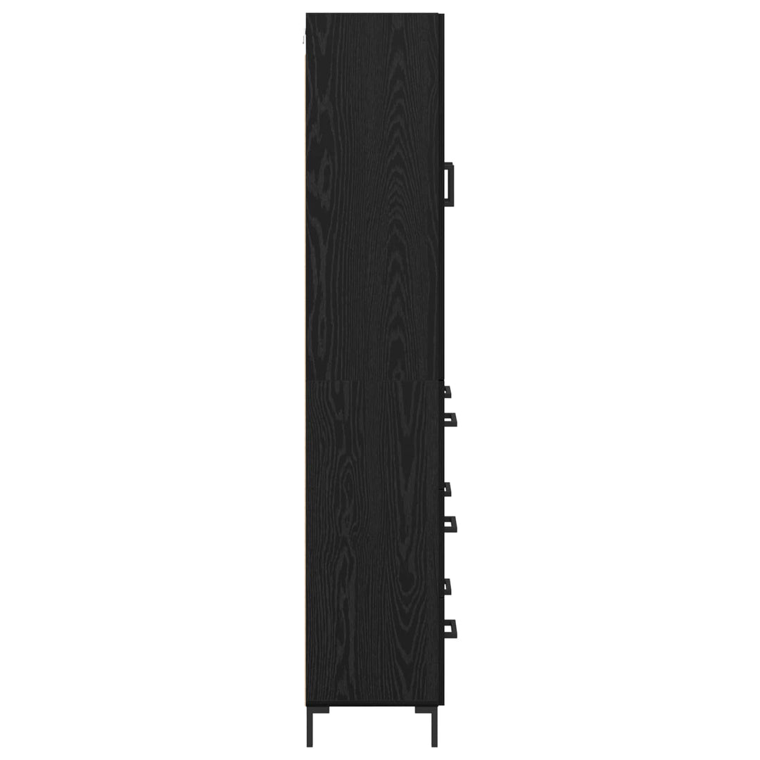 Highboard Sort eg 69,5 x 34 x 180 cm Konstrueret træ