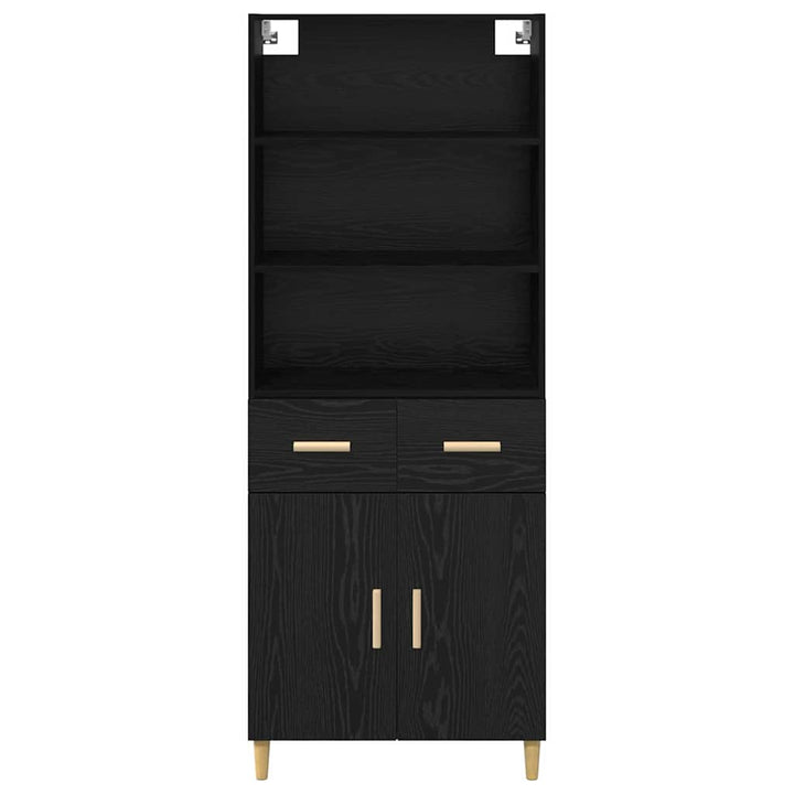 Highboard Sort eg 69,5 x 32,5 x 180 cm Konstrueret træ