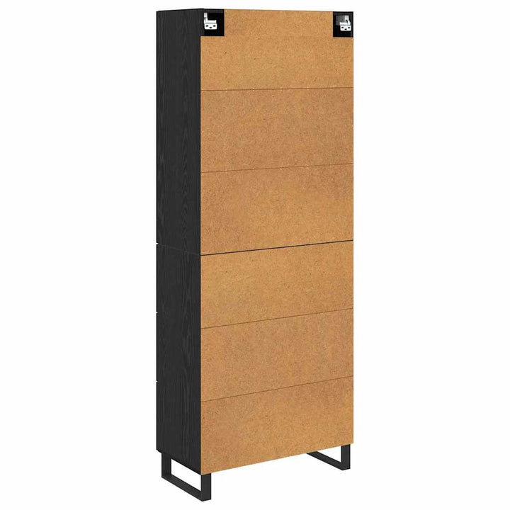 Highboard 2 stk. Sort eg 69,5 x 34 x 180 cm