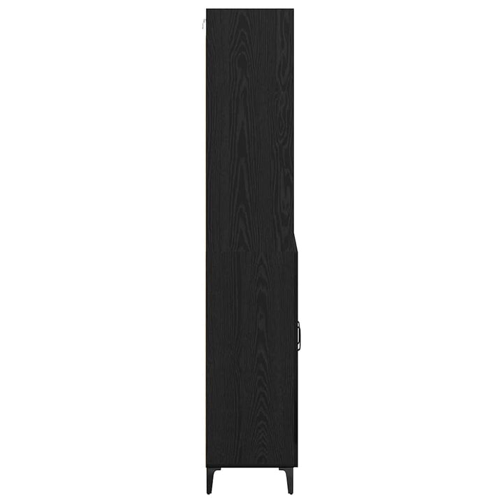 Highboard Sort eg 69,5 x 34 x 180 cm Konstrueret træ