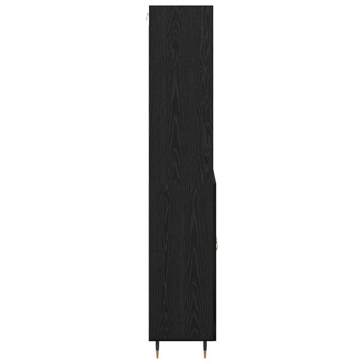 Highboard Sort eg 69,5 x 34 x 180 cm Konstrueret træ