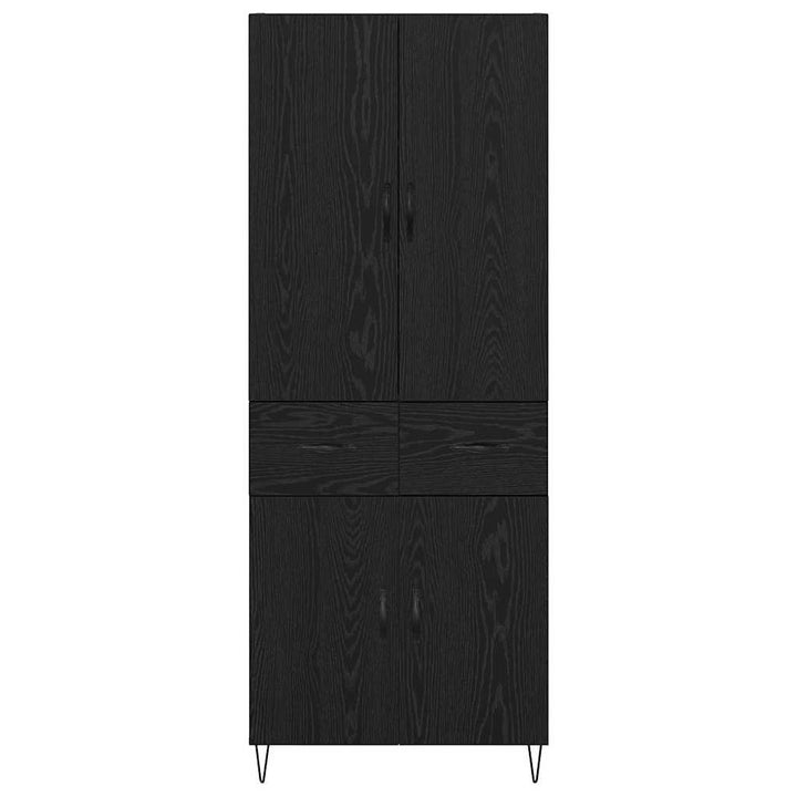 Highboard 2 stk. Sort eg 69,5 x 34 x 180 cm Konstrueret træ