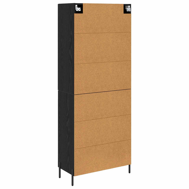 Highboard Sort eg 69,5 x 34 x 180 cm Konstrueret træ