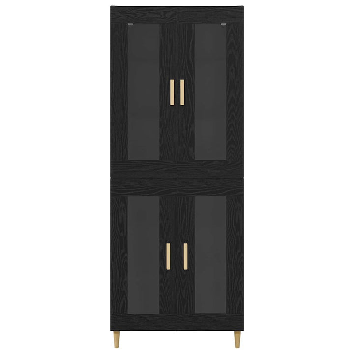 Highboard Sort eg 69,5 x 34 x 180 cm Konstrueret træ