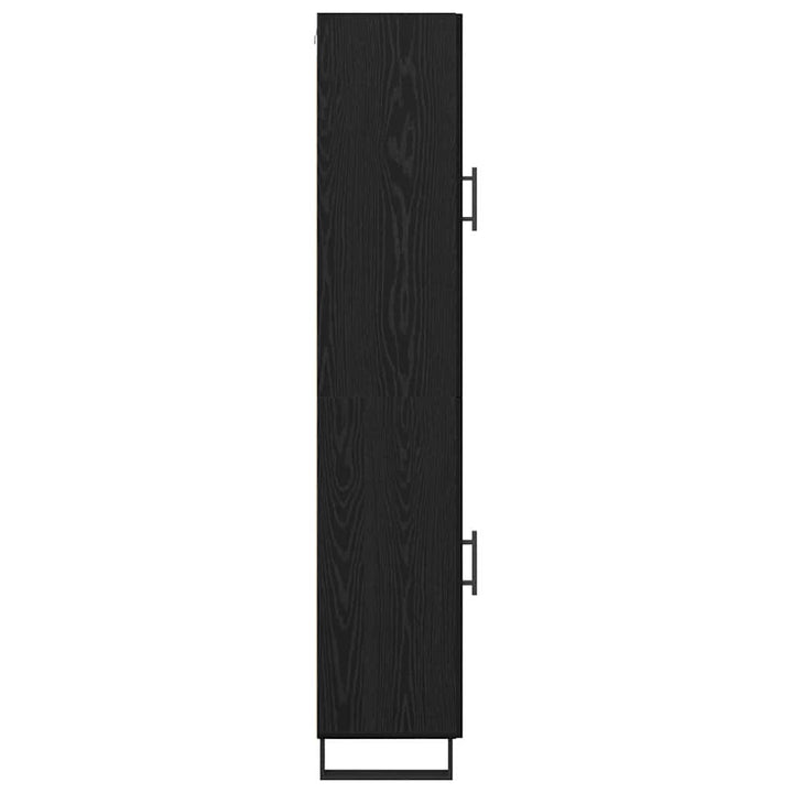 Highboard Sort eg 34,5 x 34 x 180 cm Konstrueret træ