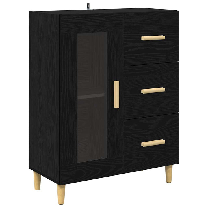 Highboard Sort eg 69,5 x 32,5 x 180 cm Konstrueret træ
