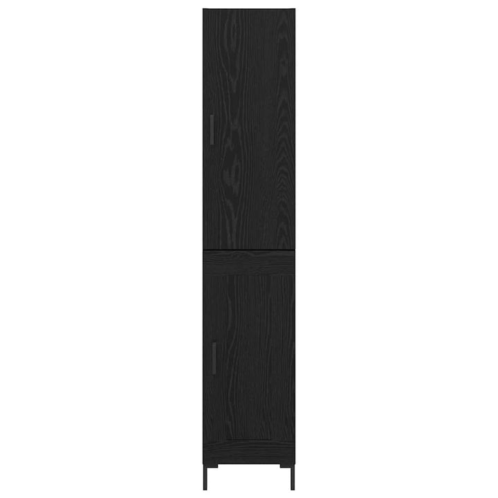 Highboard Sort eg 34,5 x 34 x 180 cm Konstrueret træ