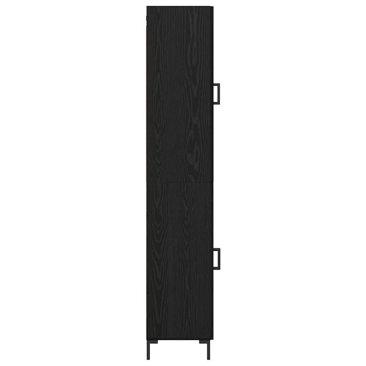 Highboard Sort eg 34,5 x 34 x 180 cm Konstrueret træ