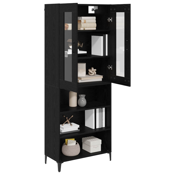Highboard Sort eg 69,5 x 34 x 180 cm Konstrueret træ