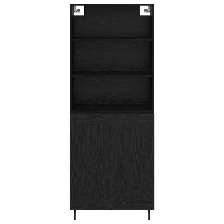 Highboard 2 stk. Sort eg 69,5 x 34 x 180 cm Konstrueret træ