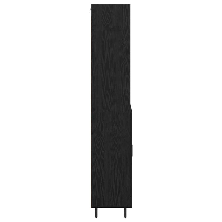 Highboard 2 stk. Sort eg 69,5 x 34 x 180 cm Konstrueret træ