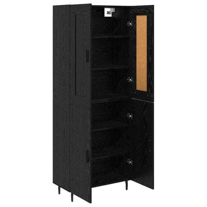 Highboard 2 stk. Sort eg 69,5 x 34 x 180 cm Konstrueret træ