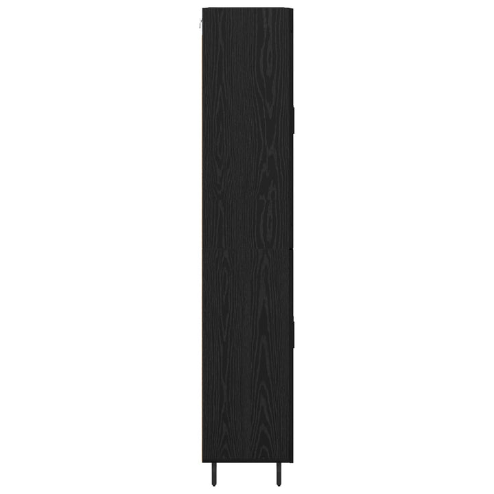 Highboard 2 stk. Sort eg 69,5 x 34 x 180 cm Konstrueret træ