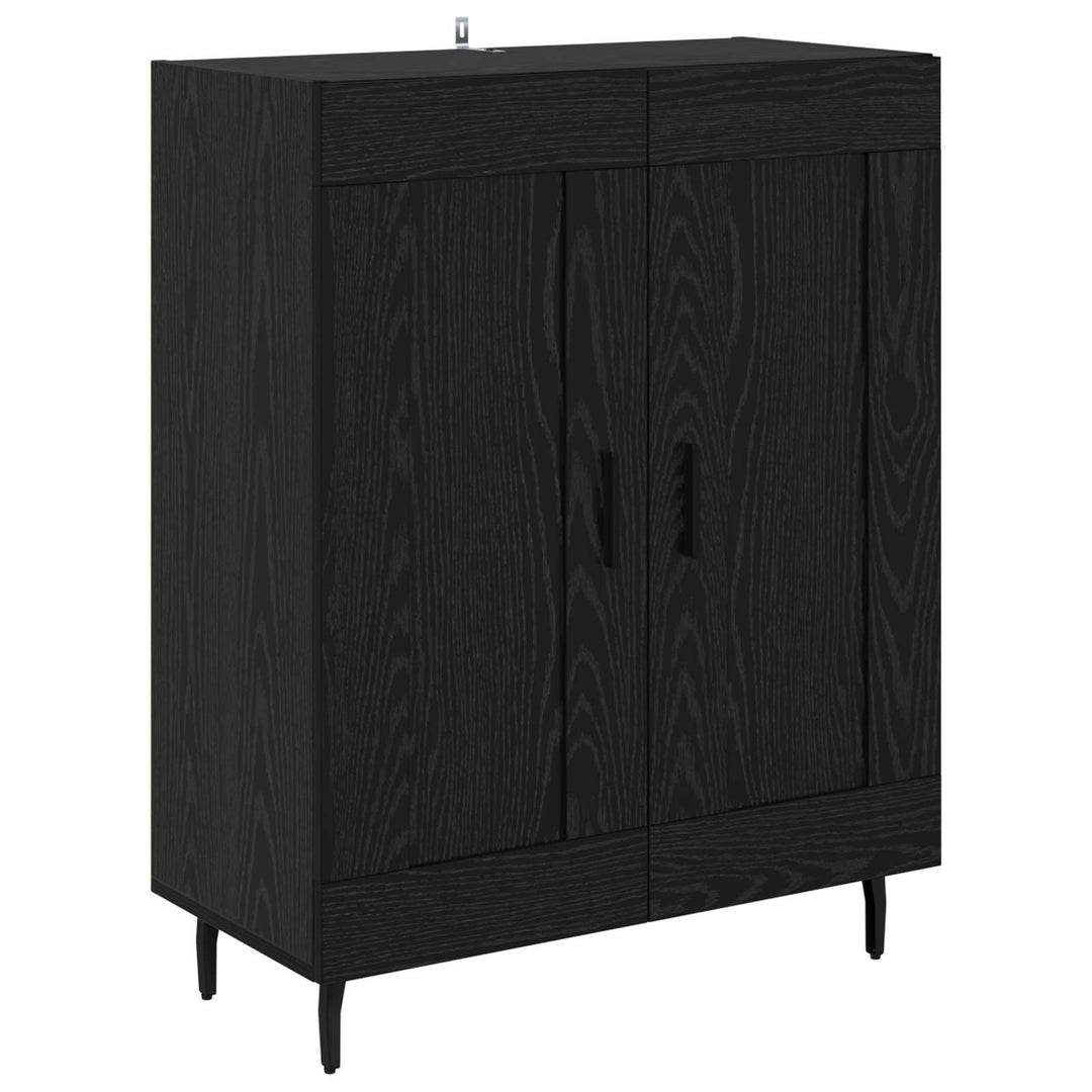 Highboard 2 pcs Sort eg Konstrueret træ