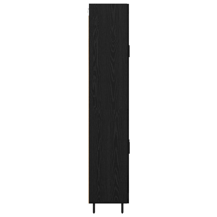 Highboard 2 pcs Sort eg Konstrueret træ