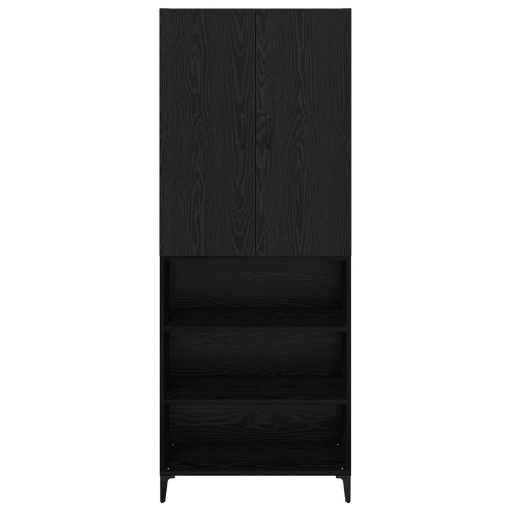 Highboard Sort eg 69,5 x 34 x 180 cm Konstrueret træ