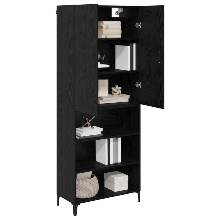 Highboard Sort eg 69,5 x 34 x 180 cm Konstrueret træ