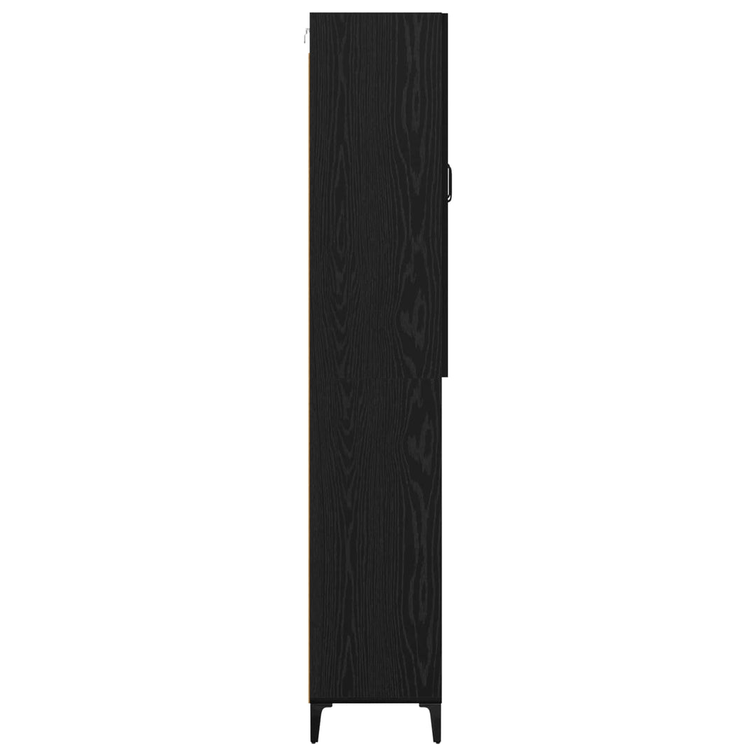 Highboard Sort eg 69,5 x 34 x 180 cm Konstrueret træ