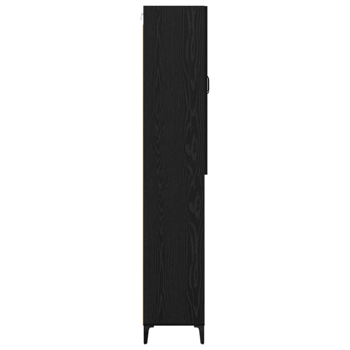 Highboard Sort eg 69,5 x 34 x 180 cm Konstrueret træ