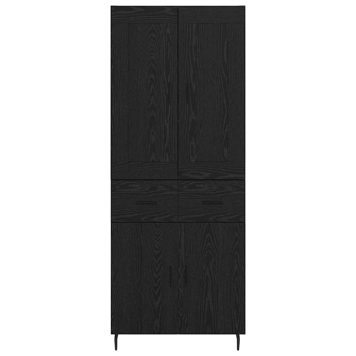 Highboard 2 stk. Sort eg 69,5 x 34 x 180 cm Konstrueret træ