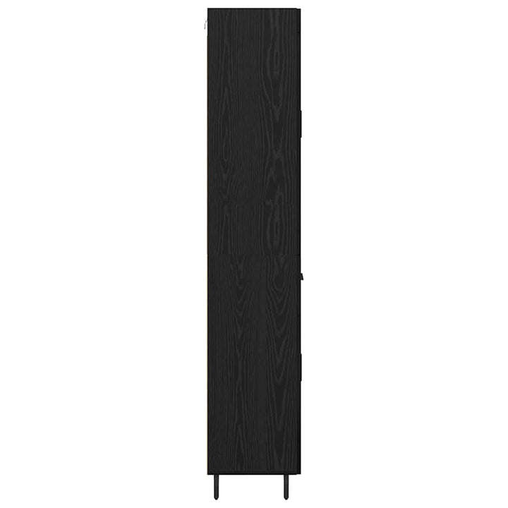 Highboard 2 stk. Sort eg 69,5 x 34 x 180 cm Konstrueret træ