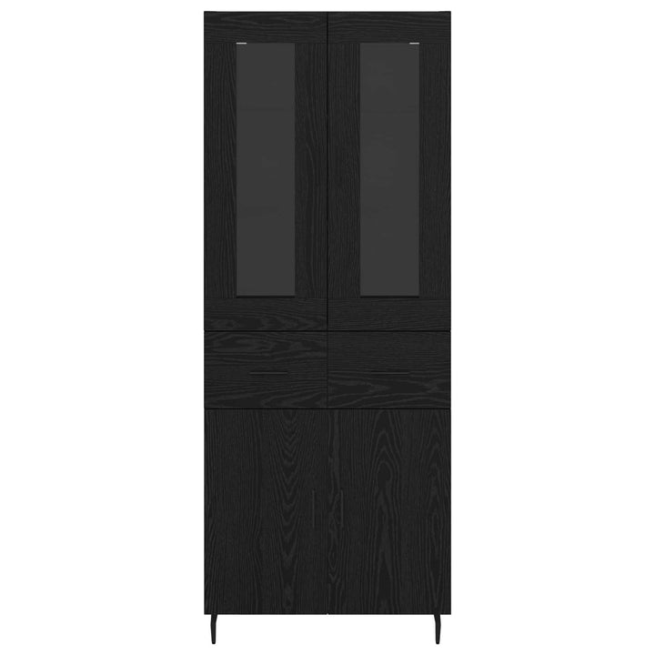 Highboard 2 stk. Sort eg 69,5 x 34 x 180 cm Konstrueret træ