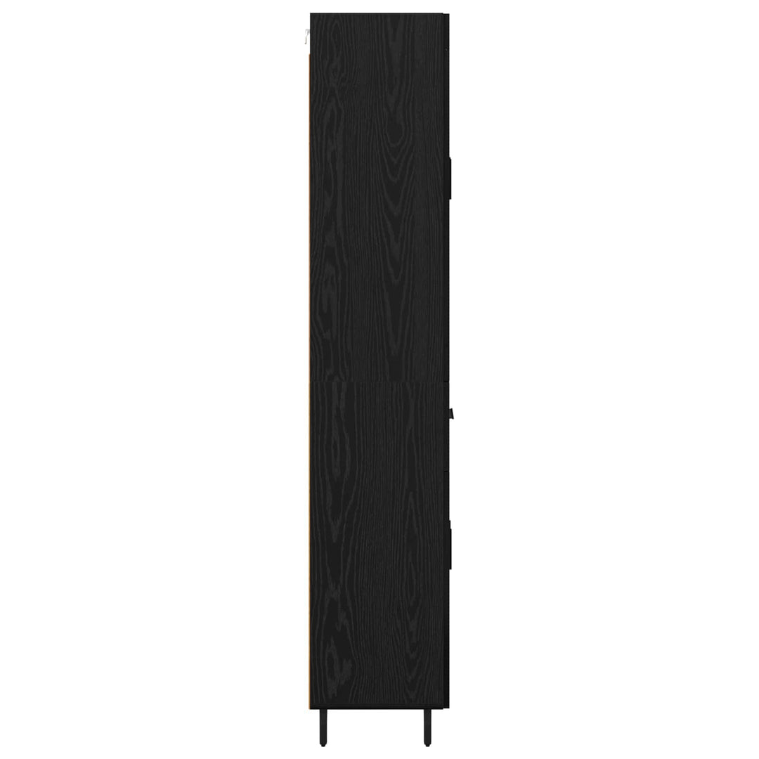Highboard 2 stk. Sort eg 69,5 x 34 x 180 cm Konstrueret træ
