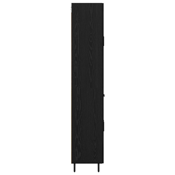 Highboard 2 stk. Sort eg 69,5 x 34 x 180 cm Konstrueret træ