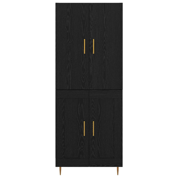 Highboard Sort eg 69,5 x 34 x 180 cm Konstrueret træ