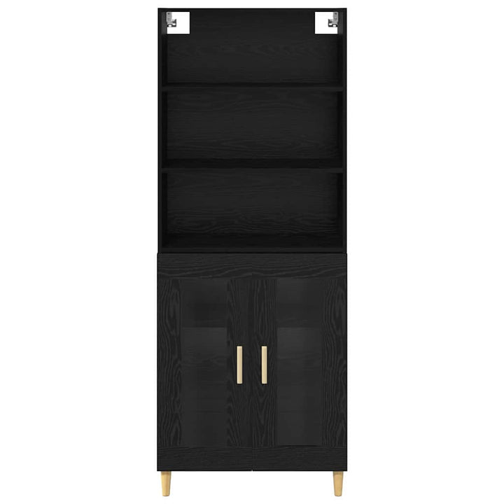 Highboard Sort eg 69,5 x 32,5 x 180 cm Konstrueret træ