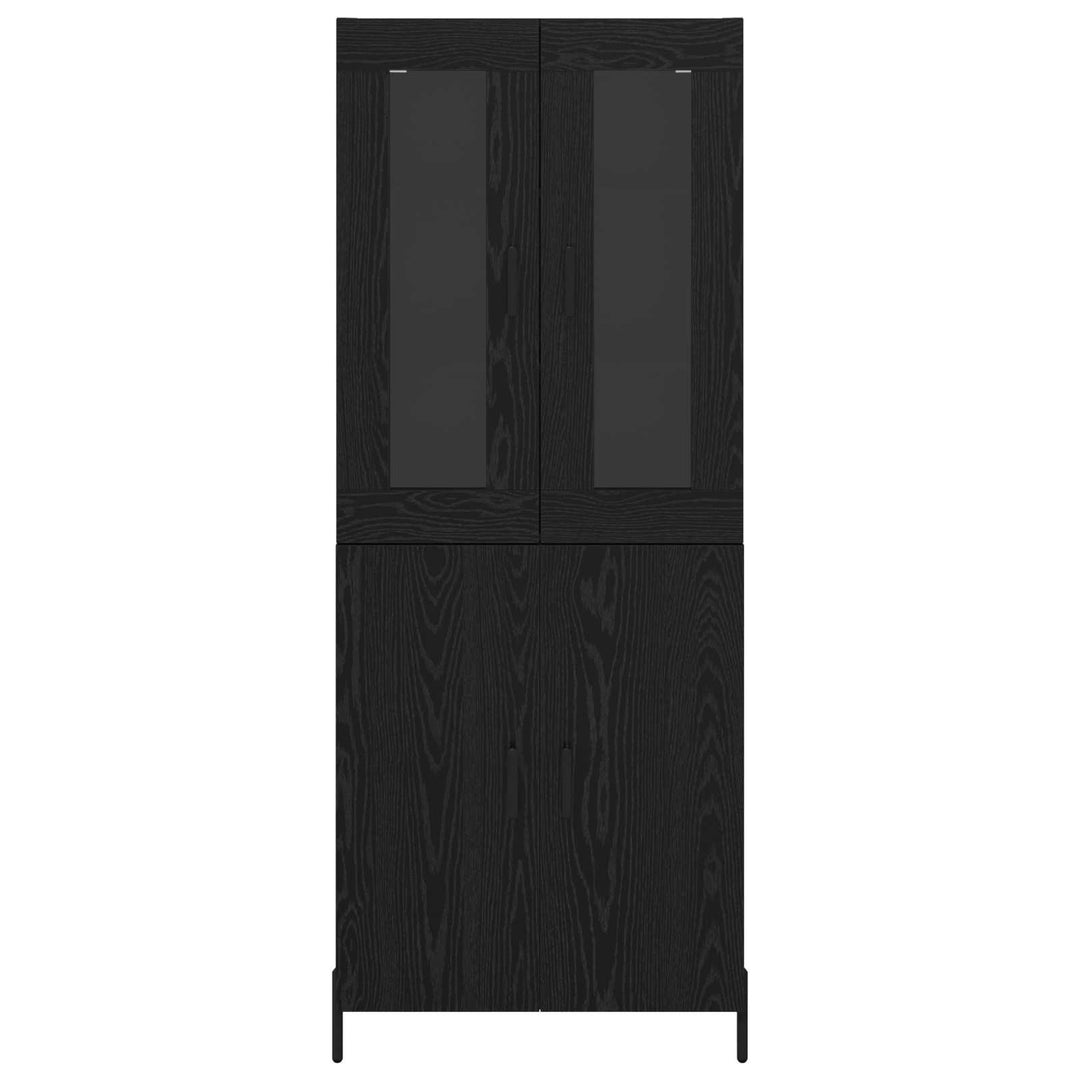 Highboard Sort eg 69,5 x 34 x 180 cm Konstrueret træ