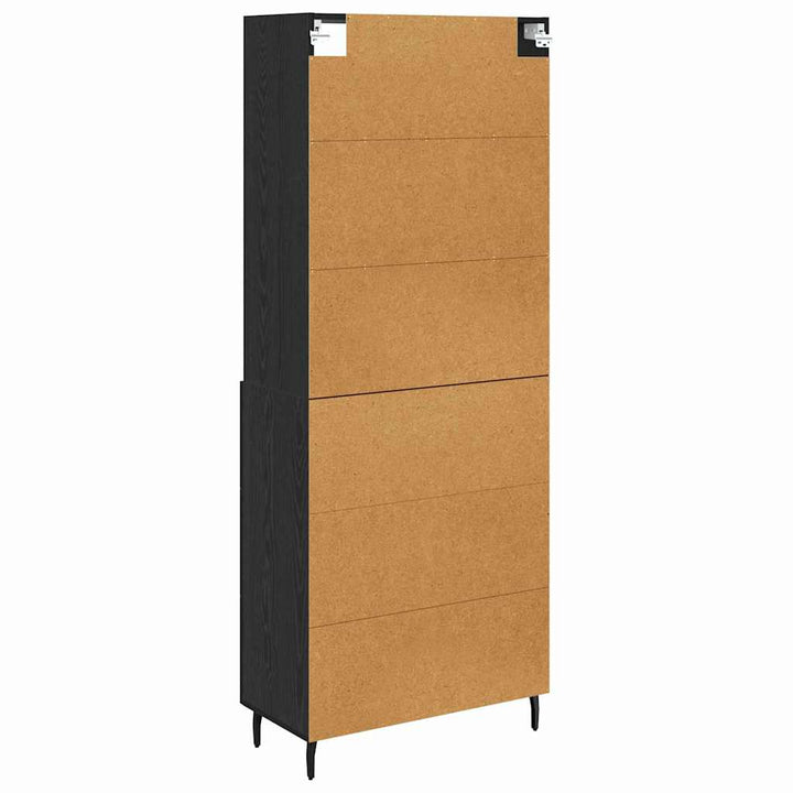 Highboard 2 stk. Sort eg 69,5 x 34 x 180 cm Konstrueret træ
