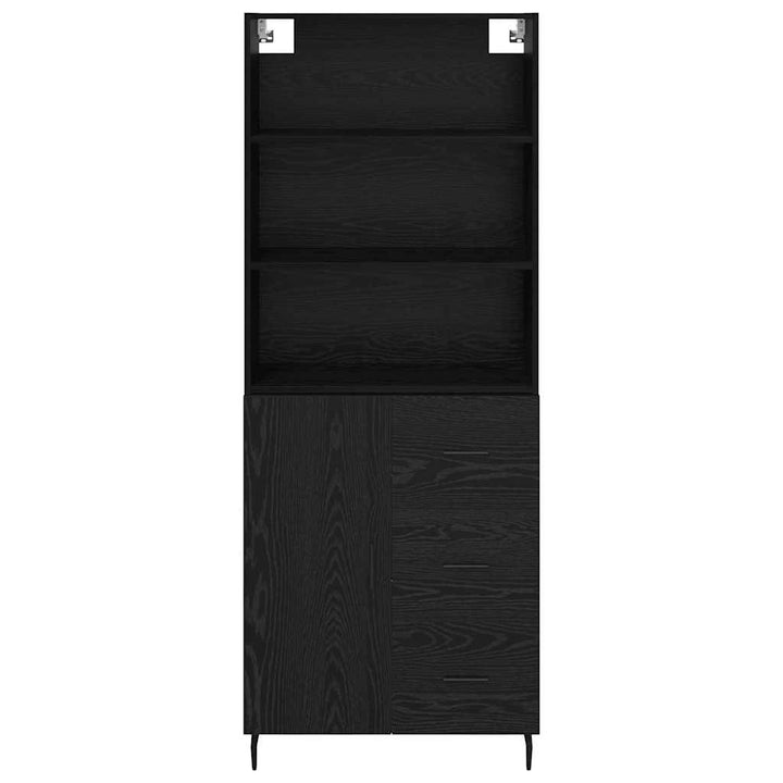 Highboard 2 stk. Sort eg 69,5 x 34 x 180 cm Konstrueret træ