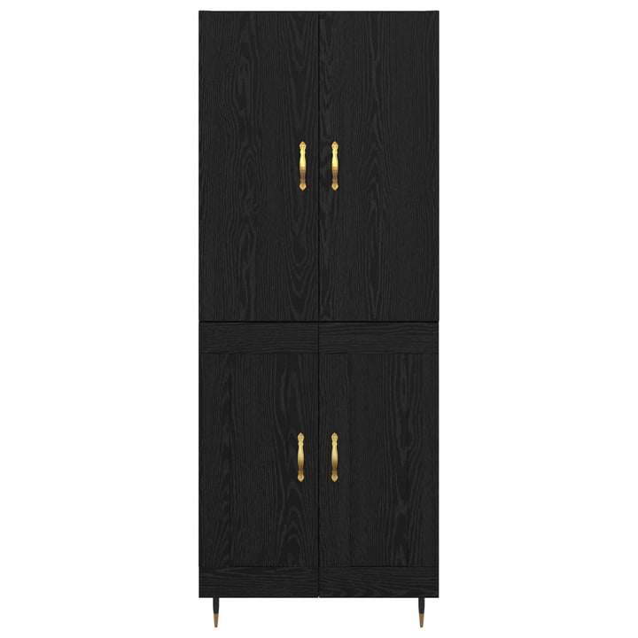 Highboard Sort eg 69,5 x 34 x 180 cm Konstrueret træ