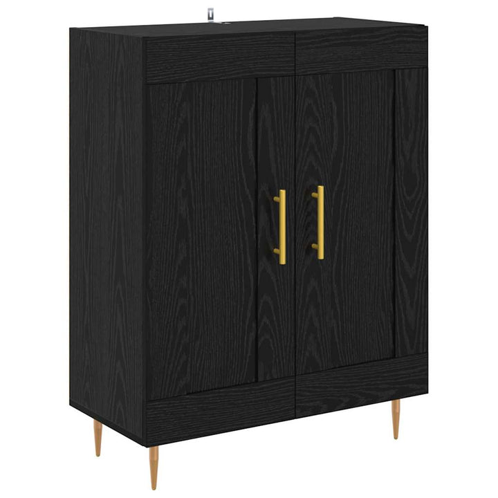 Highboard 2 pcs Sort eg Konstrueret træ